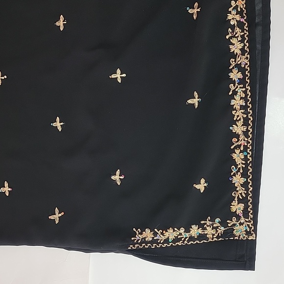 INDIAN EMBROIDERED BLOUSE TOP. SIZE LABEL WAS CUT CHECK THE MEASURES. - Picture 5 of 8